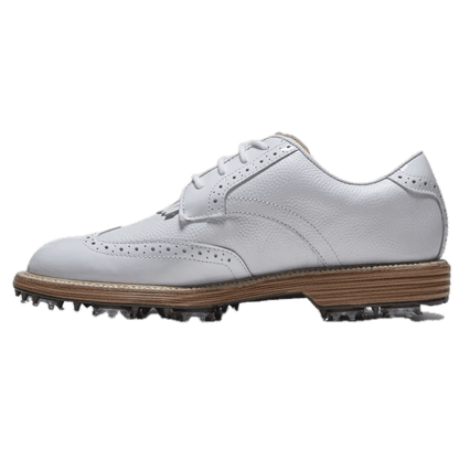 Chaussures de golf à crampons Footjoy Premiere Series Madison - profil intérieur | #color_blanc/beige