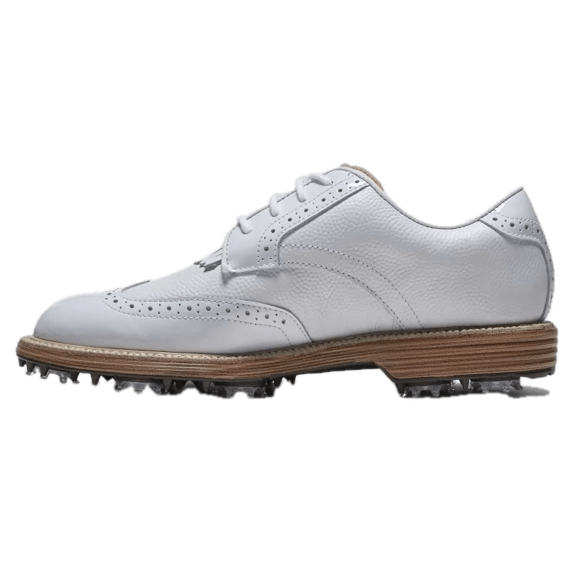 Chaussures de golf à crampons Footjoy Premiere Series Madison - profil intérieur | #color_blanc/beige