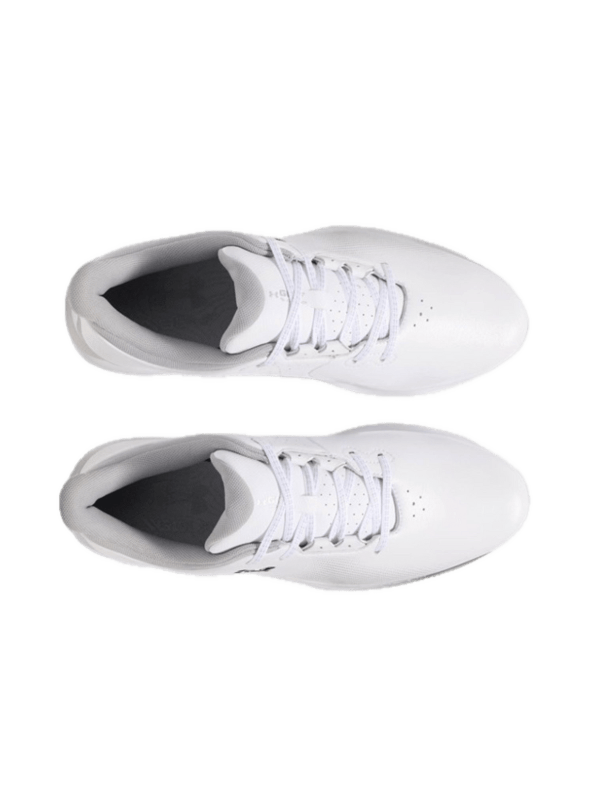Chaussures de golf à crampons Under Armour Drive Fade - profil intérieur | #color_blanc/argent