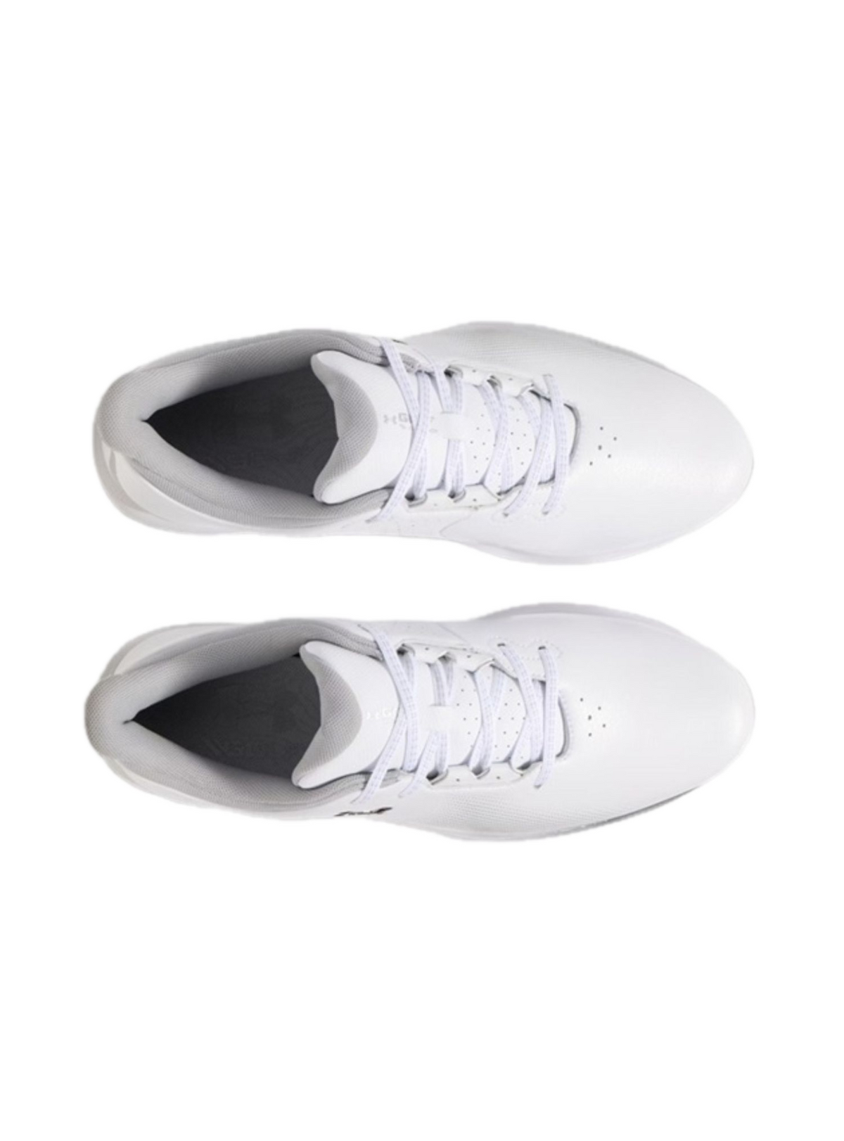 Chaussures de golf à crampons Under Armour Drive Fade - profil intérieur | #color_blanc/argent