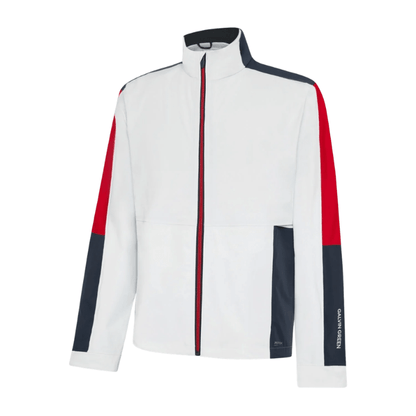 Coupe-vent de golf homme Galvin Green Arlo - vue de face produit seul | #color_blanc/rouge