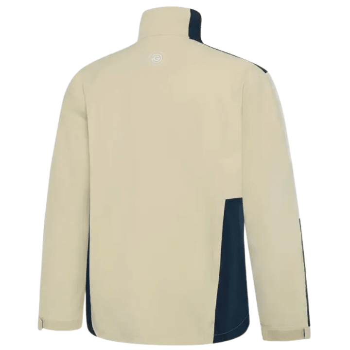 Coupe-vent de golf homme Galvin Green Arlo - vue de dos produit seul | #color_beige/bleu-marine/blanc
