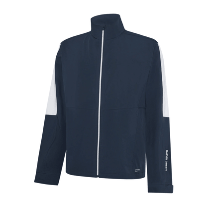 Coupe-vent de golf homme Galvin Green Arlo - vue de face produit seul | #color_bleu-marine/blanc