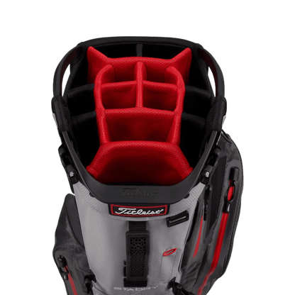 HYBRID 14 STADRY CHARCOAL GREY RED - Golf Passion