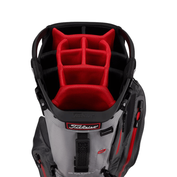 HYBRID 14 STADRY CHARCOAL GREY RED - Golf Passion