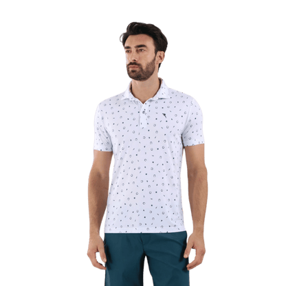 POLO CHERVO - ALBERGO BLANC IMPRIME CHANCE - Golf Passion