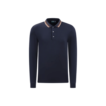 Polo de golf homme Chervo Arborio - vue de face à plat | #color_marine