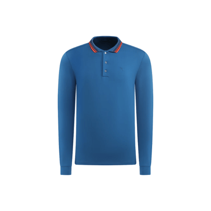 Polo de golf homme Chervo Arborio - vue de face à plat | #color_bleu-petrole