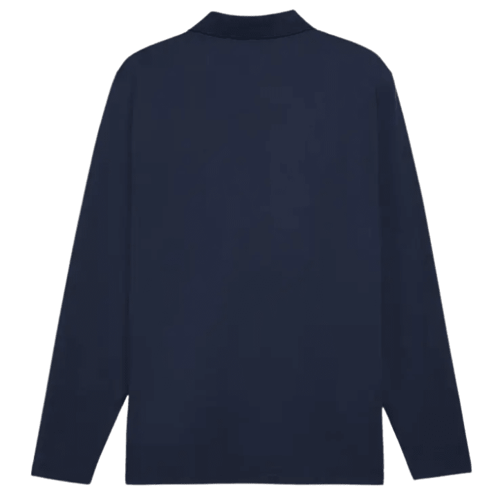 Polo de golf homme Puma Cloudspun Midweight LS - vue de dos à plat | #color_marine