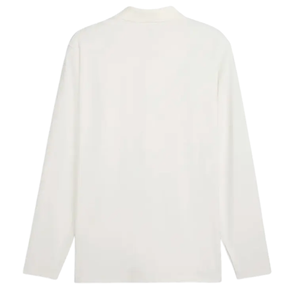 Polo de golf homme Puma Cloudspun Midweight LS - vue de dos à plat | #color_blanc