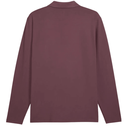 Polo de golf homme Puma Cloudspun Midweight LS - vue de dos à plat | #color_marron
