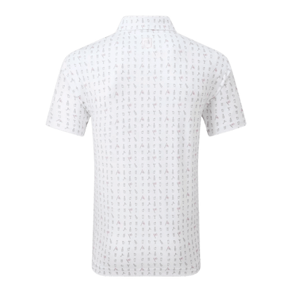 POLO FOOTJOY - 19th Hole en fil d'Ecosse Blanc - Golf Passion