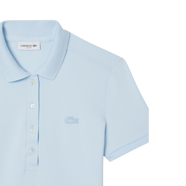 POLO LACOSTE - L.12.D SLIM FIT BLEU CIEL - Golf Passion
