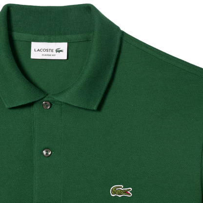 POLO LACOSTE - ORIGINAL L.12.12 COTON VERT FONCÉ - Golf Passion
