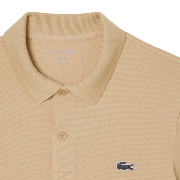 POLO LACOSTE - REGULAR FIT COTON BEIGE - Golf Passion