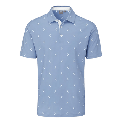 POLO PING - GOLD PUTTER PRINTED SPRING BLUE - Golf Passion