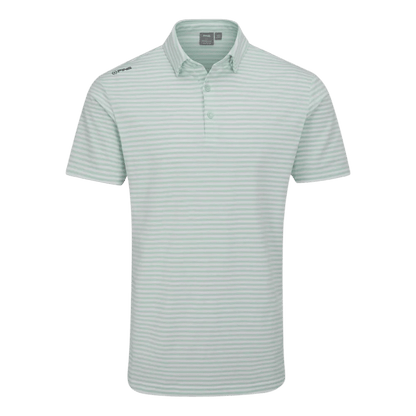 POLO PING - OWAIN VERT BLANC - Golf Passion