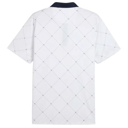 POLO PUMA - PURE 2.0 ARGYLE BLANC BLEU MARINE - Golf Passion