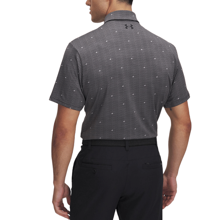 POLO UNDER ARMOUR PLAYOFF 3.0 PRINTED GRIS NOIR - Golf Passion