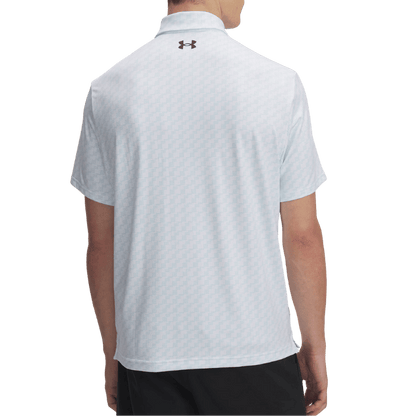 POLO UNDER ARMOUR PLAYOFF 3.0 PRINTED STREAM BLANC NOIR - Golf Passion