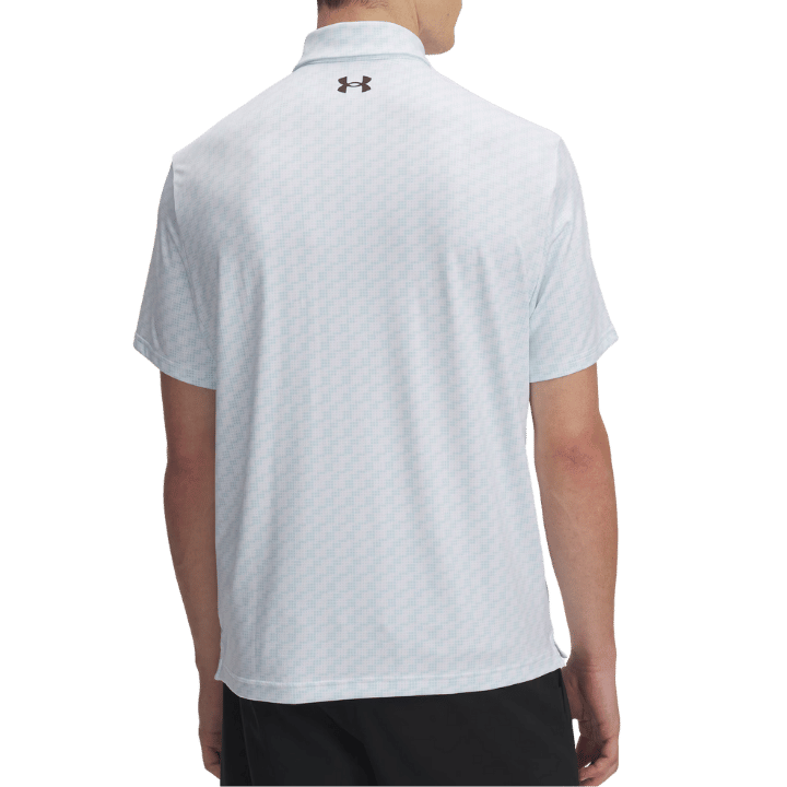 POLO UNDER ARMOUR PLAYOFF 3.0 PRINTED STREAM BLANC NOIR - Golf Passion