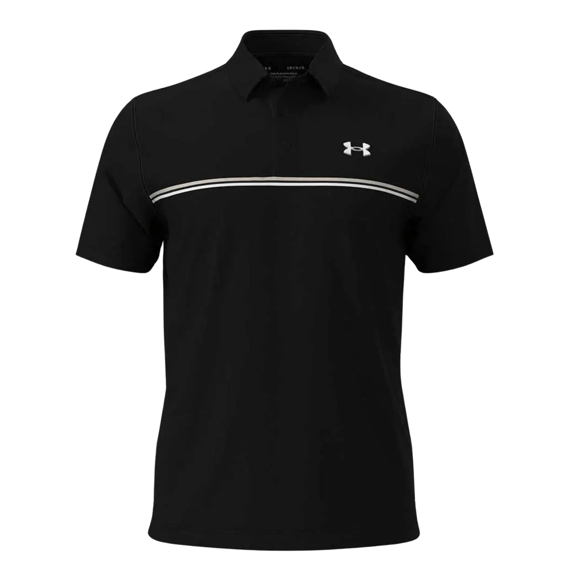 POLO UNDER ARMOUR - PLAYOFF 3.0 STRIPE NOIR - Golf Passion