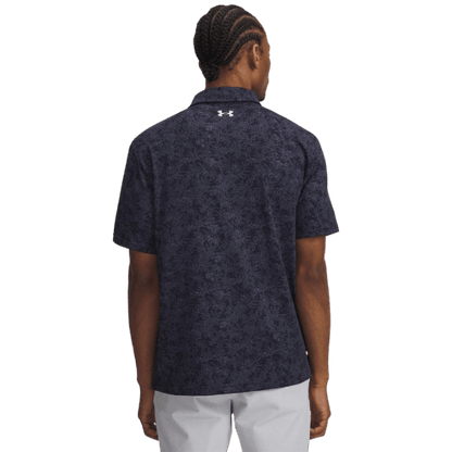 POLO UNDER ARMOUR - PLAYOFF 3.0 TROPICAL FESCUE MIDNIGHT NAVY DOWN - Under Armour - Golf Passion