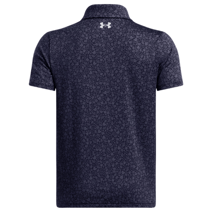 POLO UNDER ARMOUR - PLAYOFF PRINTED MARINE GRIS - Golf Passion