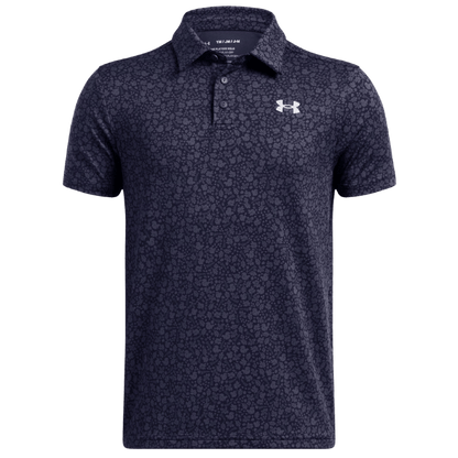POLO UNDER ARMOUR - PLAYOFF PRINTED MARINE GRIS - Golf Passion