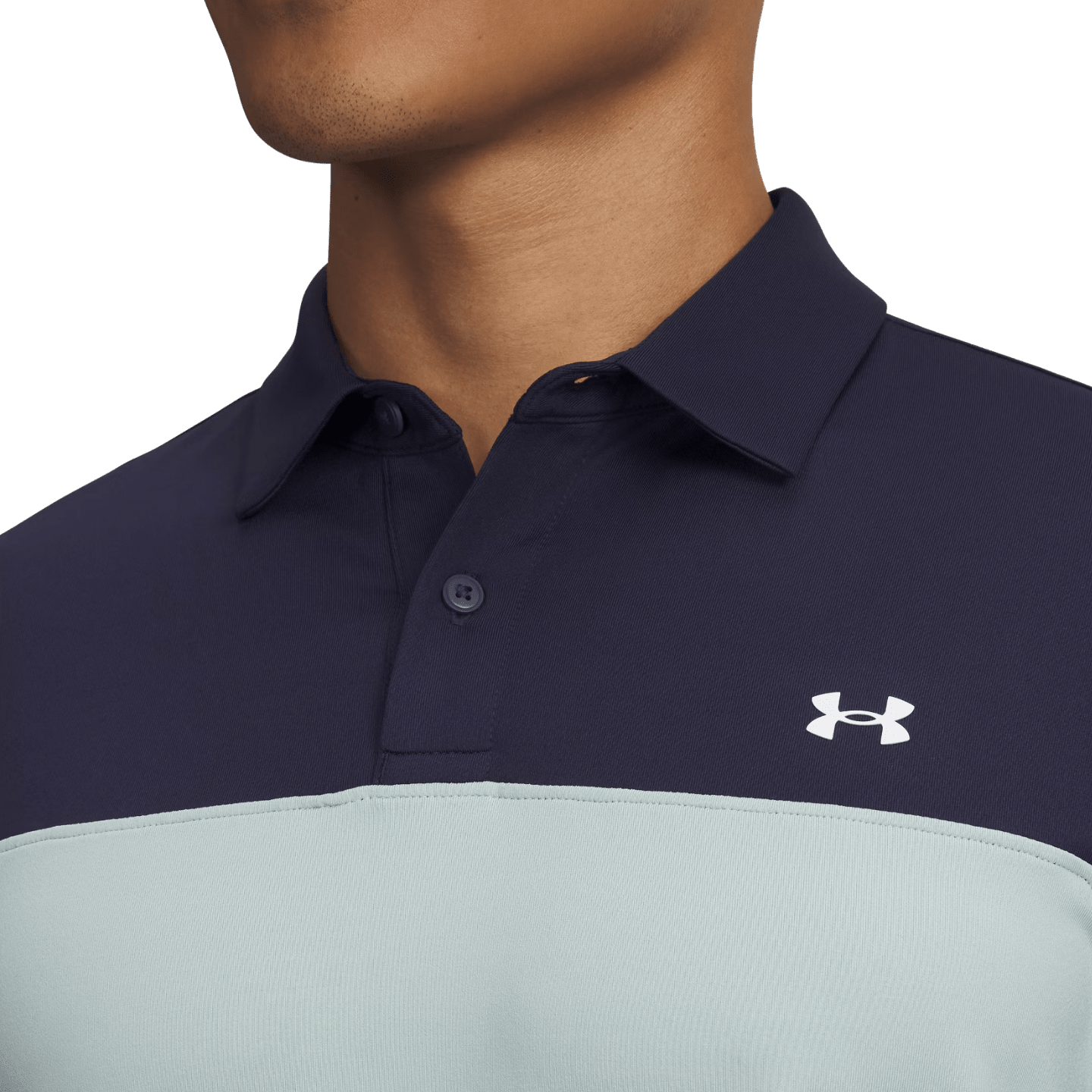 POLO UNDER ARMOUR - T2G COLORBLOCK ENAMEL BLUE MIDNIGHT NAVY WHITE - Under Armour - Golf Passion