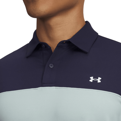 POLO UNDER ARMOUR - T2G COLORBLOCK ENAMEL BLUE MIDNIGHT NAVY WHITE - Under Armour - Golf Passion