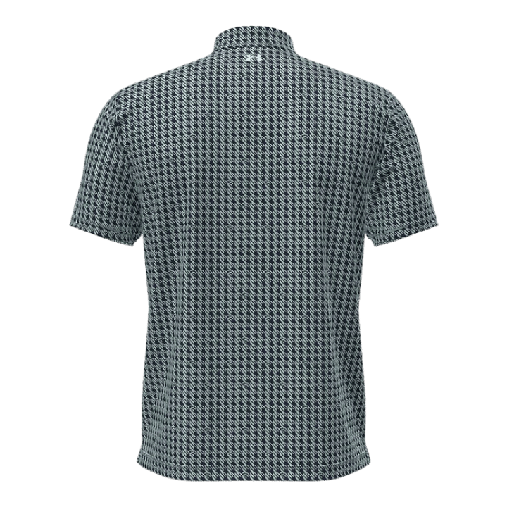 POLO UNDER ARMOUR - T2G HOUDSTOOTH DEUCES MIDNIGHT NAVY ENAMEL BLUE - Under Armour - Golf Passion