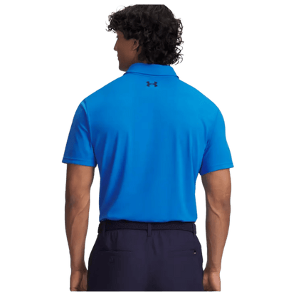 POLO UNDER ARMOUR - T2G PIQUE BLEU - Golf Passion