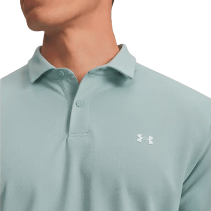 POLO UNDER ARMOUR - T2G PIQUE ENAMEL BLUE WHITE - Under Armour - Golf Passion