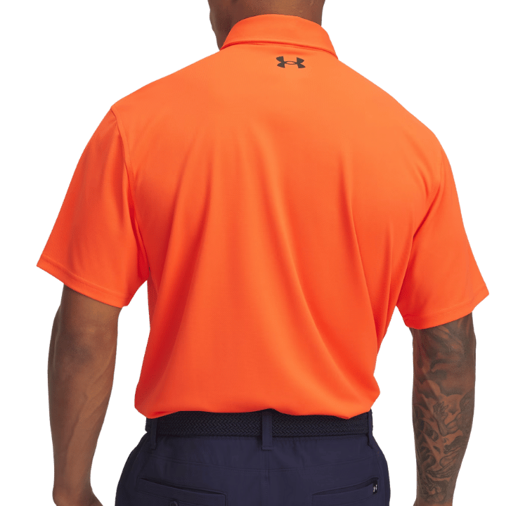 POLO UNDER ARMOUR T2G PIQUE FIRE BLACK - Golf Passion