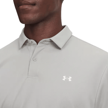 POLO UNDER ARMOUR - T2G PIQUE TITANIUM WHITE - Under Armour - Golf Passion