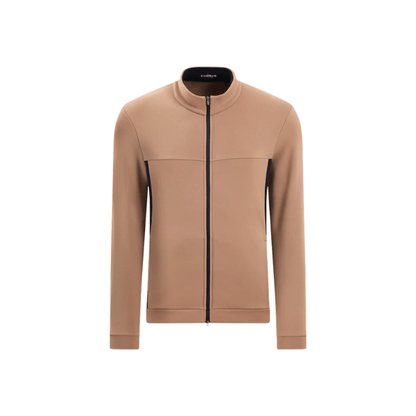 Pull de golf homme Chervo Piozzi - vue de face à plat | #color_sable