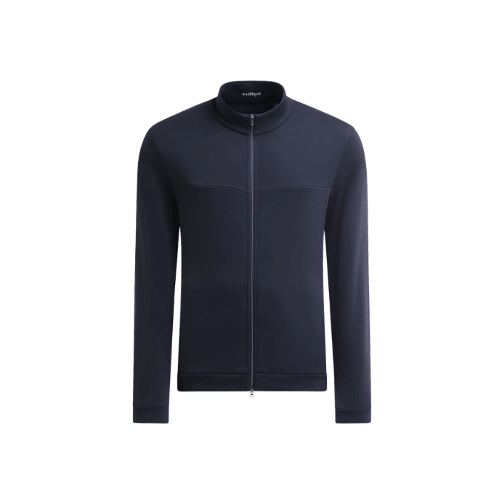 Pull de golf homme Chervo Piozzi - vue de face à plat | #color_marine