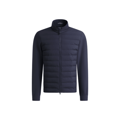 Pull de golf homme Chervo Michey - vue de face à plat | #color_marine