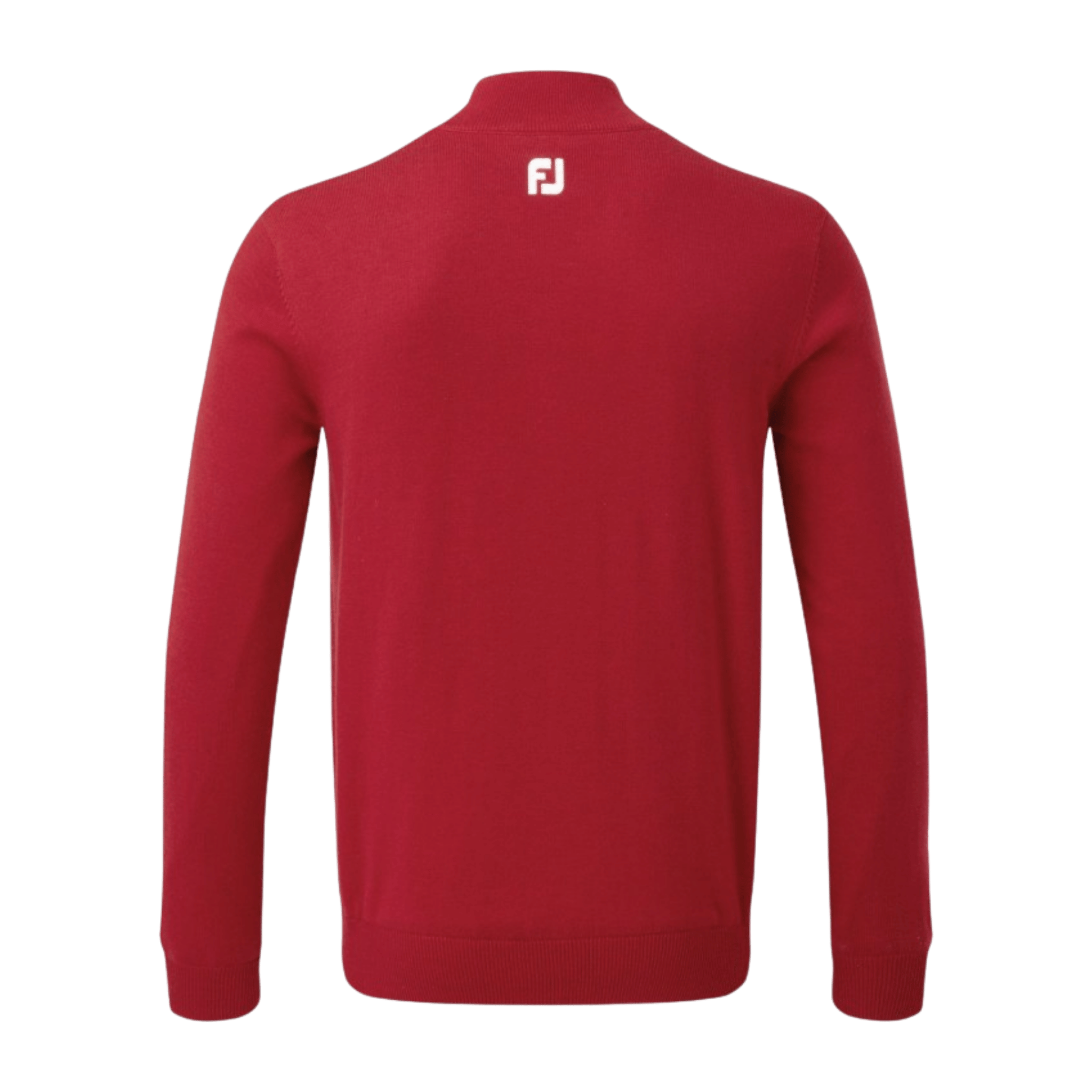 PULLOVER FOOTJOY - WOOL BLEND LINED 1/2 ZIP ROUGE - Golf Passion
