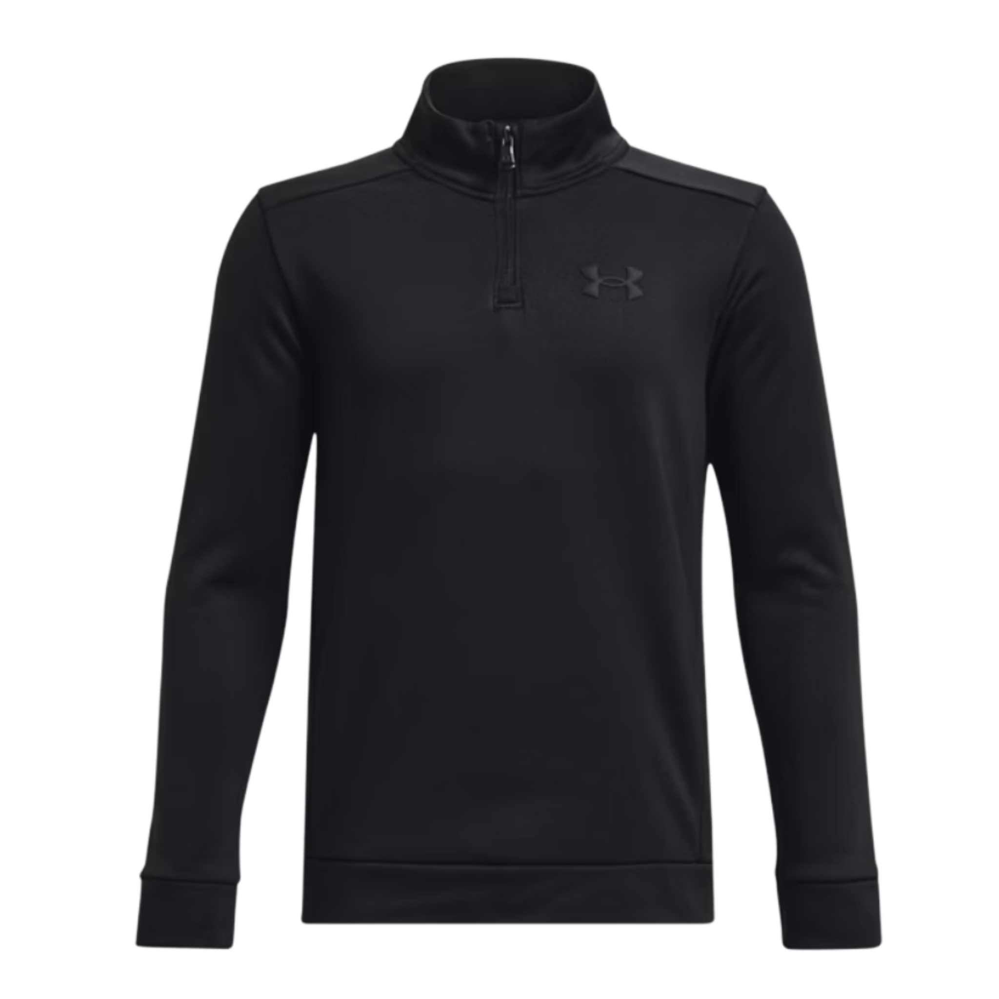 PULLOVER UNDER ARMOUR - FLEECE 1/4 ZIP NOIR - Golf Passion