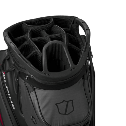 SAC CHARIOT - ALPINE CART BLACK RED - Golf Passion
