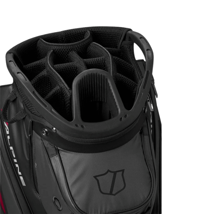 SAC CHARIOT - ALPINE CART BLACK RED - Golf Passion