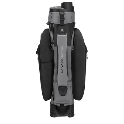 Sac chariot de golf BIG MAX Drilite Silencio 3 - face avant et poches | #color_noir/gris
