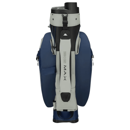 Sac chariot de golf BIG MAX Drilite Silencio 3 - face avant et poches | #color_marine/blanc