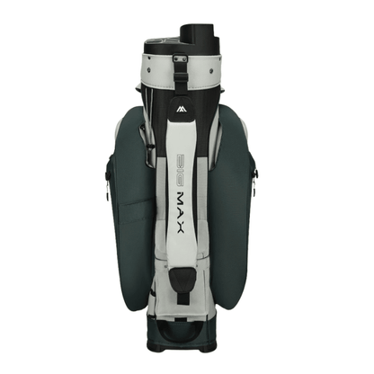 Sac chariot de golf BIG MAX Drilite Silencio 3 - face avant et poches | #color_vert/blanc