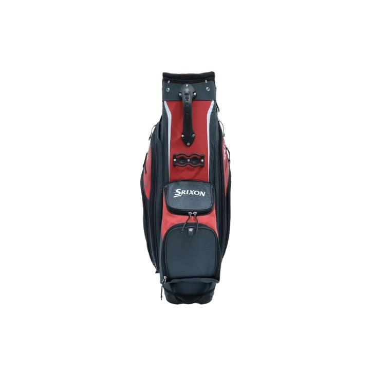 Sac chariot de golf Srixon SRX - face avant et poches | #color_anthracite/rouge