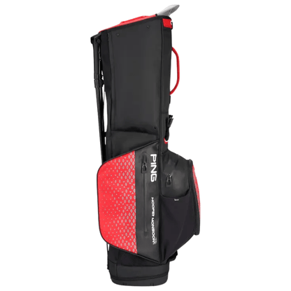 Sac trépied de golf PING Hoofer Monsoon 231 - dos et bretelles | #color_noir/rouge