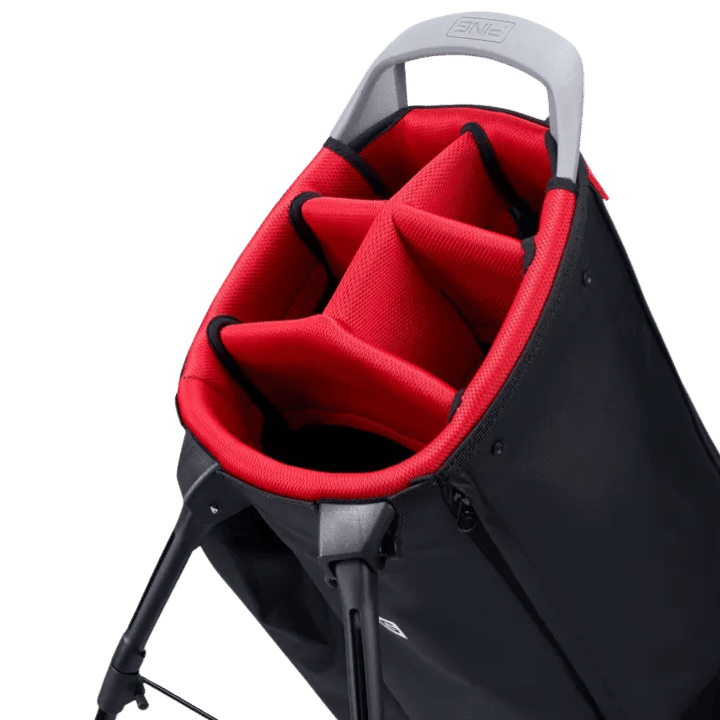 Sac de golf trépied | #color_noir-rouge