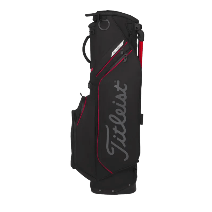 Sac de golf trépied | #color_noir-rouge-graphite
